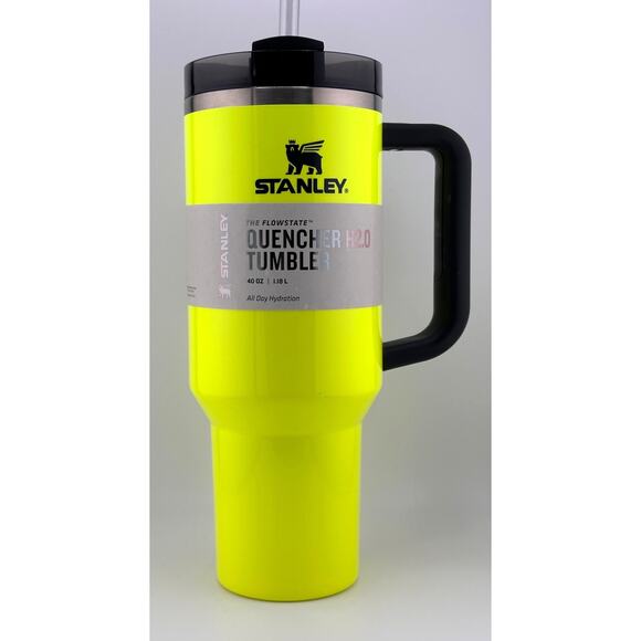 Stanley 40 oz. Quencher H2.0 FlowState Tumbler; NEON YELLOW - Picture 1 of 4